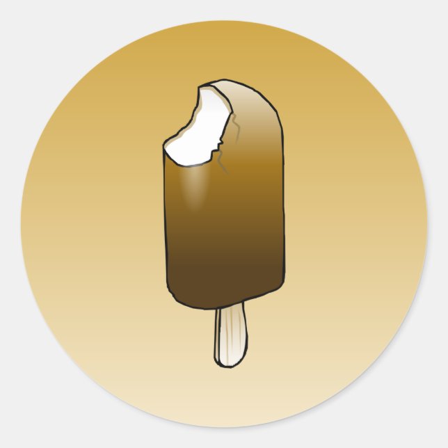 Ice Cream Classic Round Sticker (Front)
