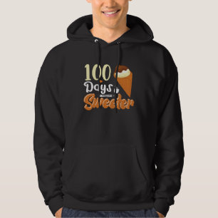 Ice Cream Cone 100 Days Of School Teachers Girls B Hoodie