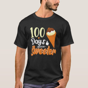 Ice Cream Cone 100 Days Of School Teachers Girls B T-Shirt