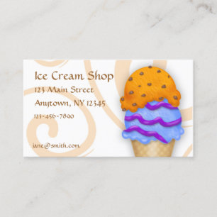 Ice Cream Cone Business Card