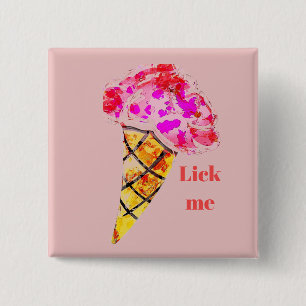 Ice Cream Cone Button