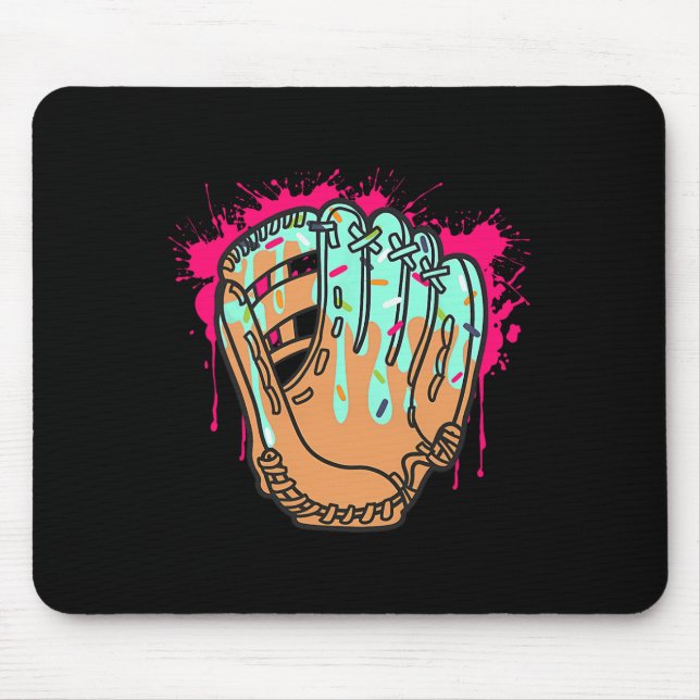 Ice Cream Cone Bysebyll Glove Drip  Mouse Pad (Front)
