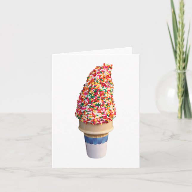 Ice Cream Cone Card (Front)