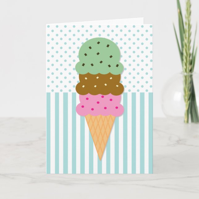 Ice Cream Cone Card (Front)