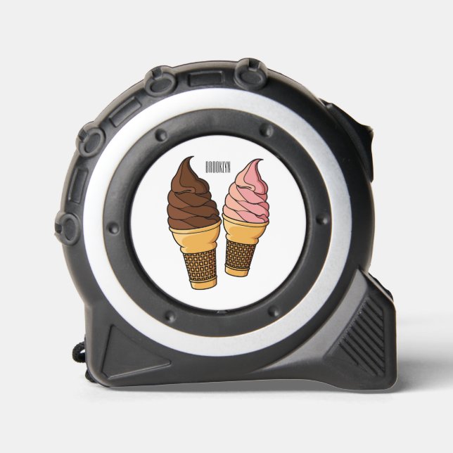 Ice cream cone cartoon illustration  1 (Front)