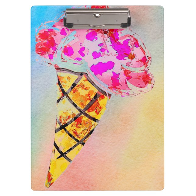 Ice Cream Cone Clipboard (Front)