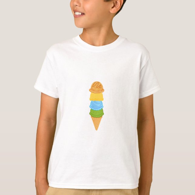 ice cream cone colorfull T-Shirt (Front)