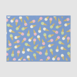 Ice Cream Cone Cute 1st Birthday Party Tissue Paper