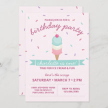 Ice Cream Cone First Birthday Party