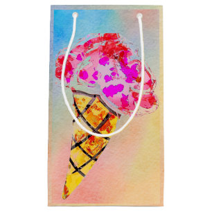 Ice Cream Cone Gift Bag