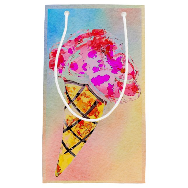 Ice Cream Cone Gift Bag (Front)