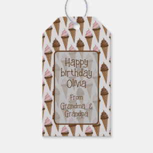 Ice Cream Cone Gift Tags