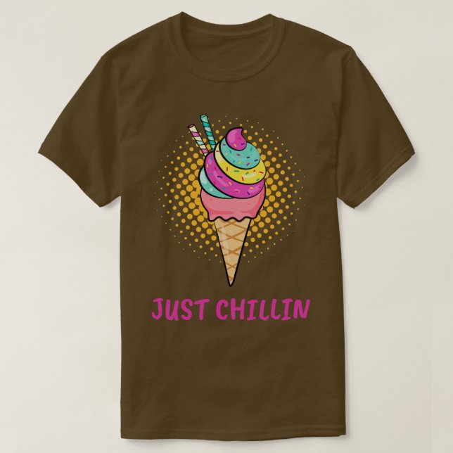 Ice Cream Cone Just T-Shirt (Design Front)