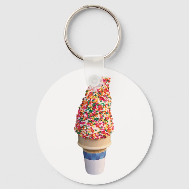 Ice Cream Cone Keychain (Front)