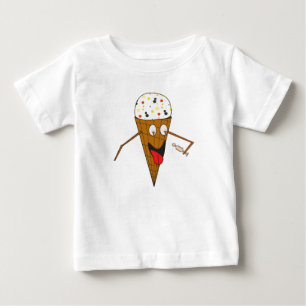 Ice Cream Cone Licking a Person Baby T T-Shirt