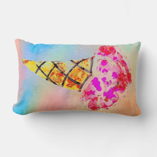 Ice Cream Cone Lumbar Pillow