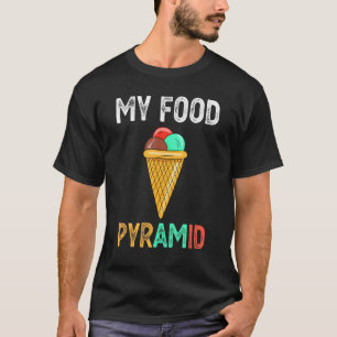 Ice Cream Cone My Food Pyramid Summer Ice Cream  1 T-Shirt