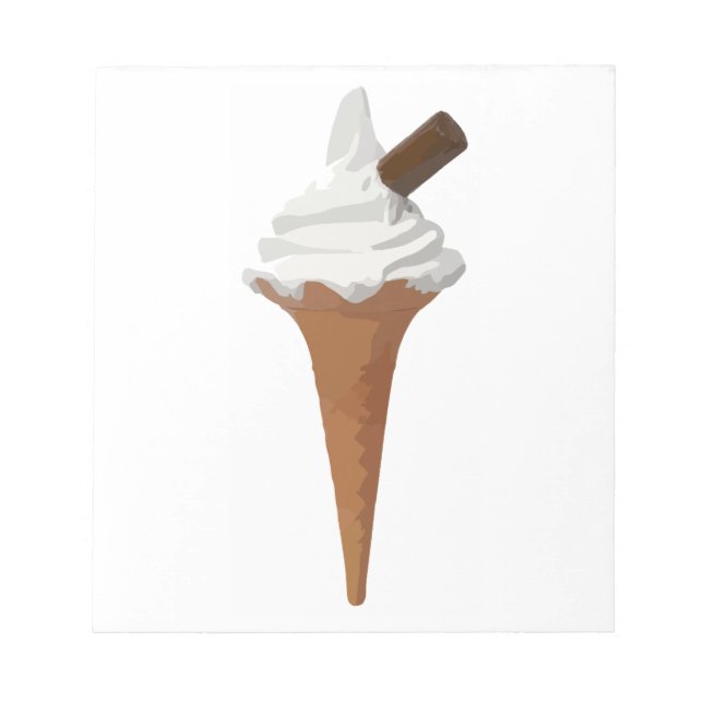Ice Cream Cone Notepad (Front)