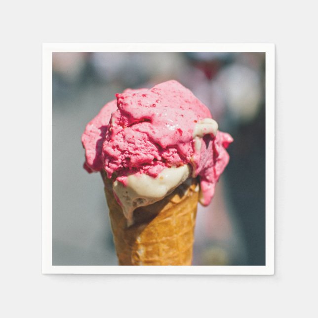 Ice Cream Cone paper napkins (Front)