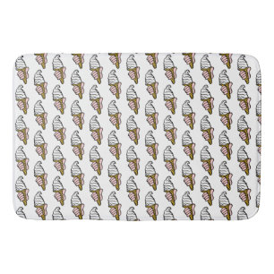 Ice Cream Cone Pattern Bath Mat