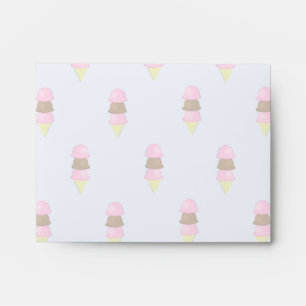 Ice Cream Cone Pattern Envelopes
