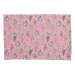 Ice Cream Cone Pattern Pillowcase