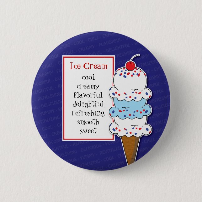 Ice Cream Cone Pin (Front)