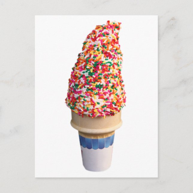 Ice Cream Cone Postcard (Front)