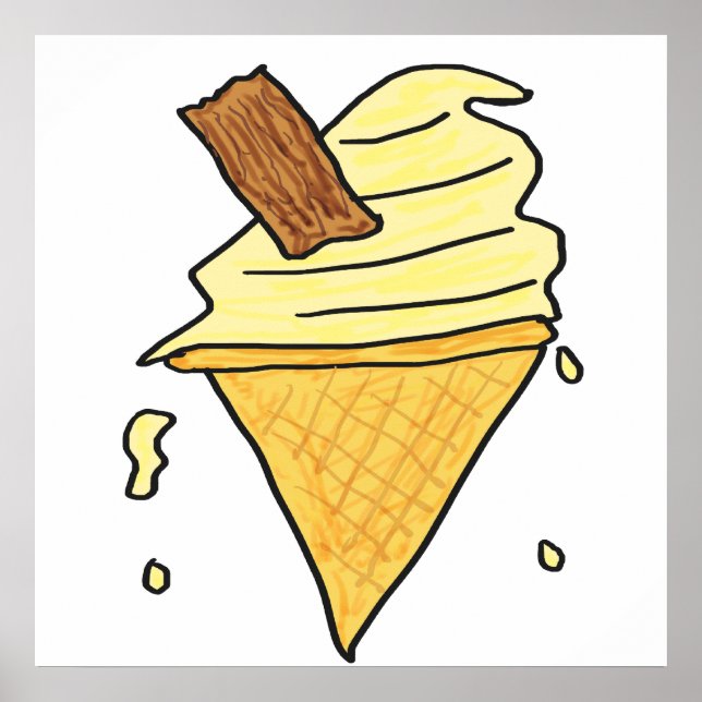 Ice Cream Cone Poster (Front)