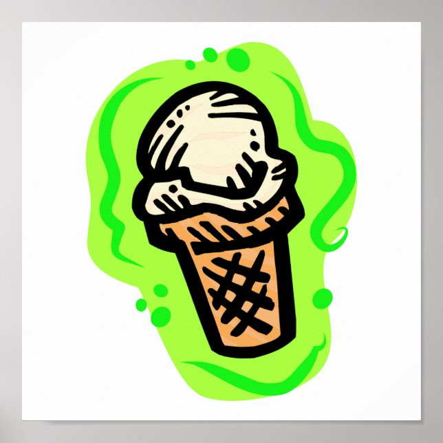 Ice Cream Cone Poster (Front)