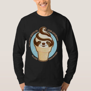 Ice Cream Cone Sloth Pun Relaxed Fit T-Shirt