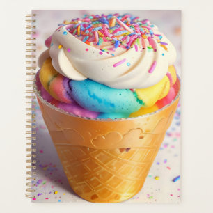 Ice Cream Cone Sprinkles Planner