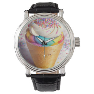 Ice Cream Cone Sprinkles Watch