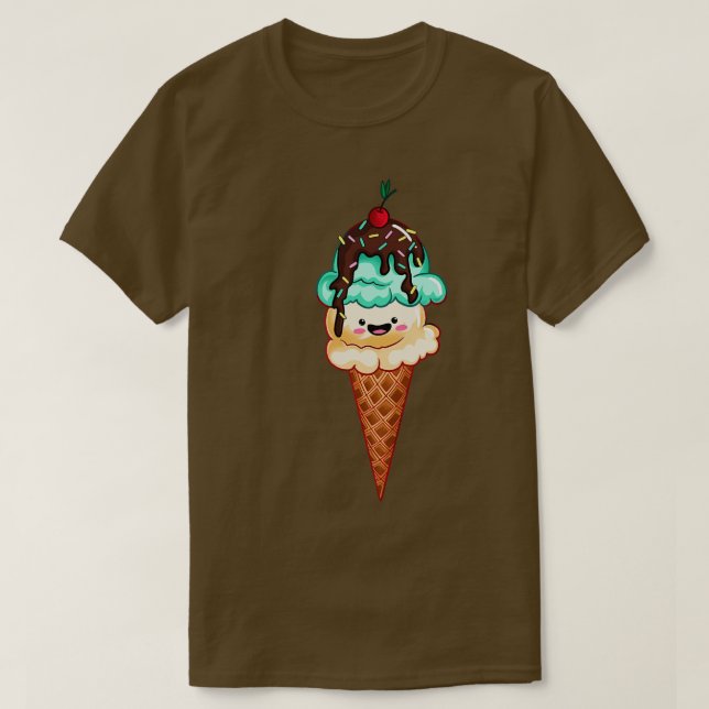 Ice Cream Cone T-Shirt (Design Front)