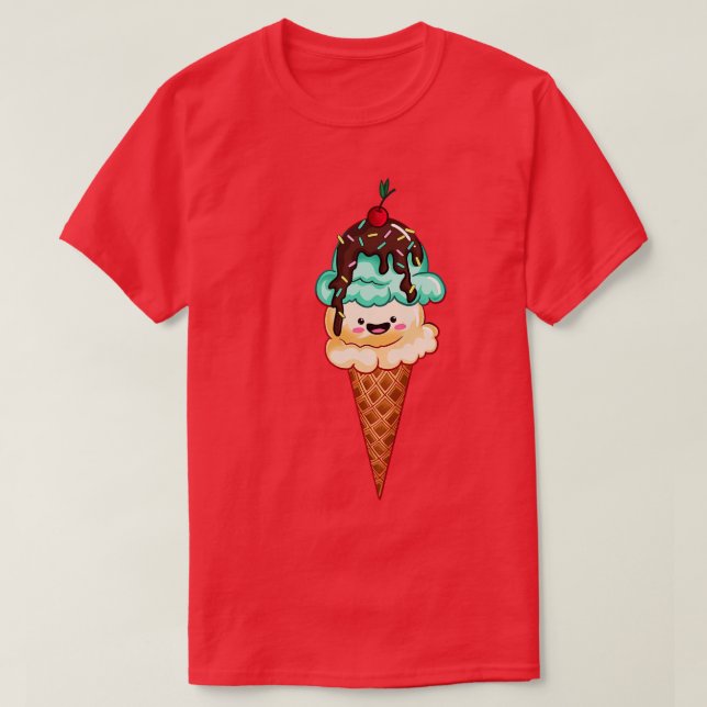 Ice Cream Cone T-Shirt (Design Front)