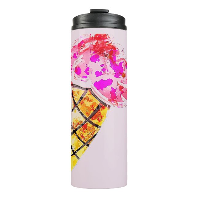 Ice Cream Cone Thermal Tumbler (Front)