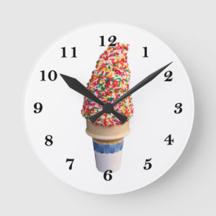 Ice Cream Cone Wall Clock