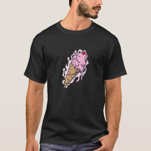 Ice Cream Cone With Fruity Ice Cream And Tables T-Shirt