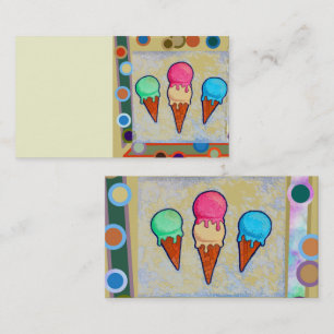Ice Cream Cones Business Card
