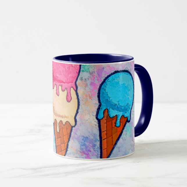 Ice Cream Cones Coffee Mug (Front Right)