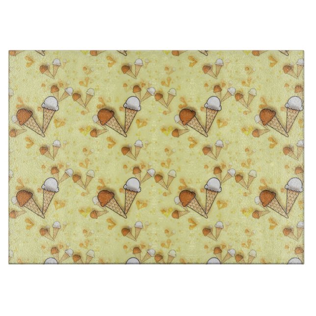 Ice Cream Cones Cutting Board (Front)