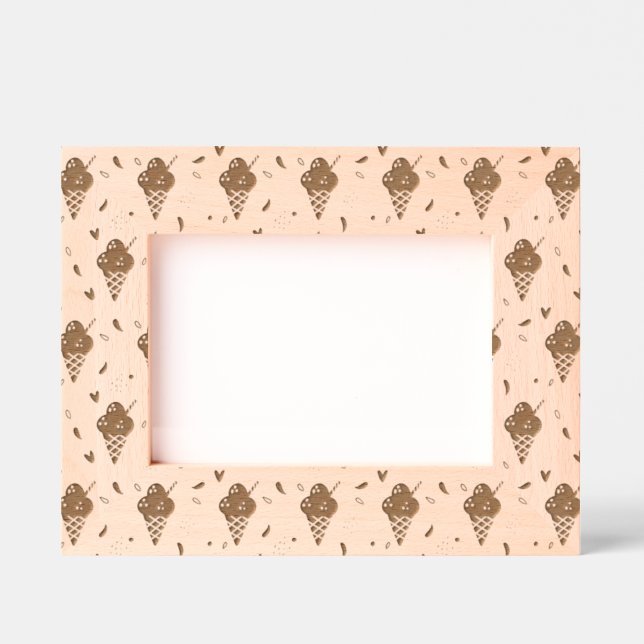 Ice Cream Cones Design Etched Frames (Front)