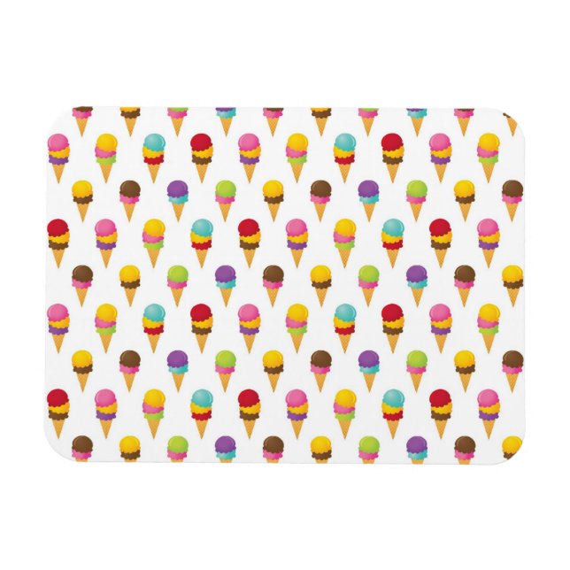 Ice Cream Cones Magnet (Horizontal)