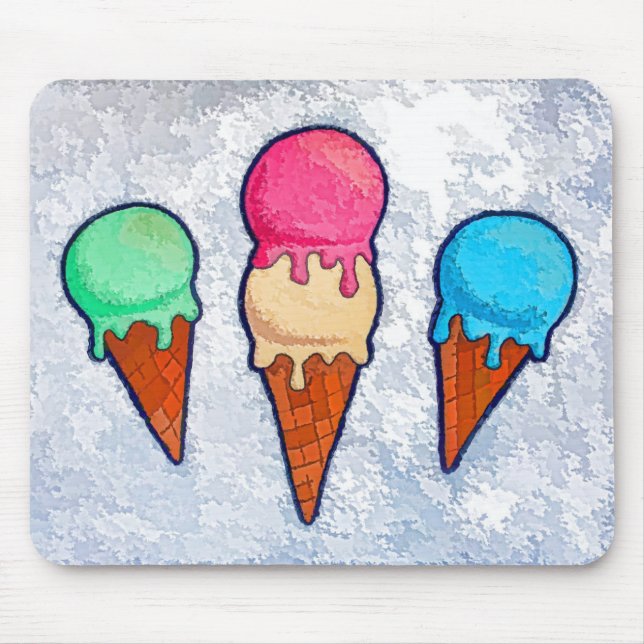 Ice Cream Cones Mouse Pad (Front)
