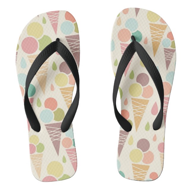 Ice cream cones pattern jandals (Footbed)
