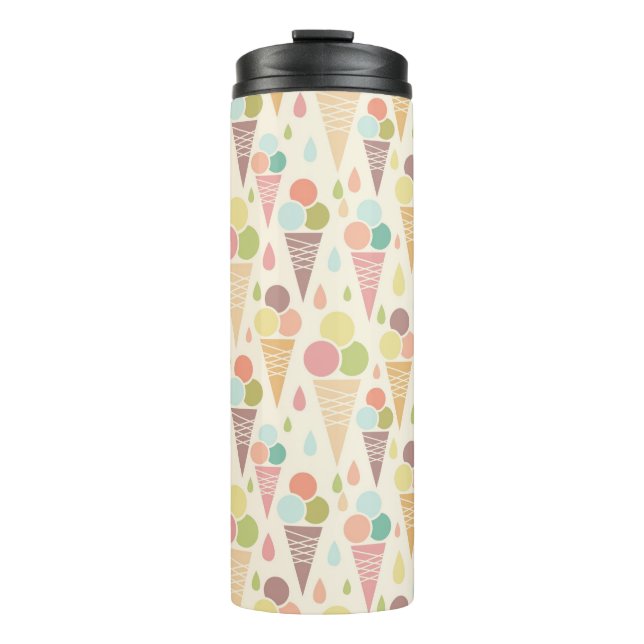 Ice cream cones pattern thermal tumbler (Front)