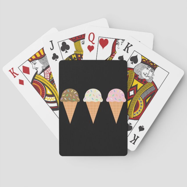 Ice Cream Cones Playing Cards (Back)