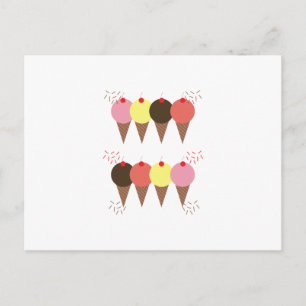 Ice Cream Cones Postcard