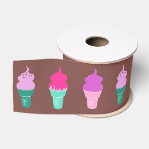 Ice cream cones ribbon grosgrain ribbon