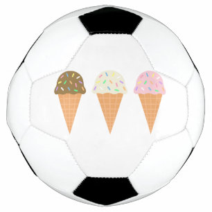 Ice Cream Cones Soccer Ball